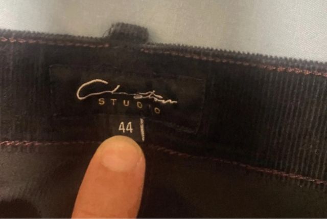 Pantaloni velluto neri