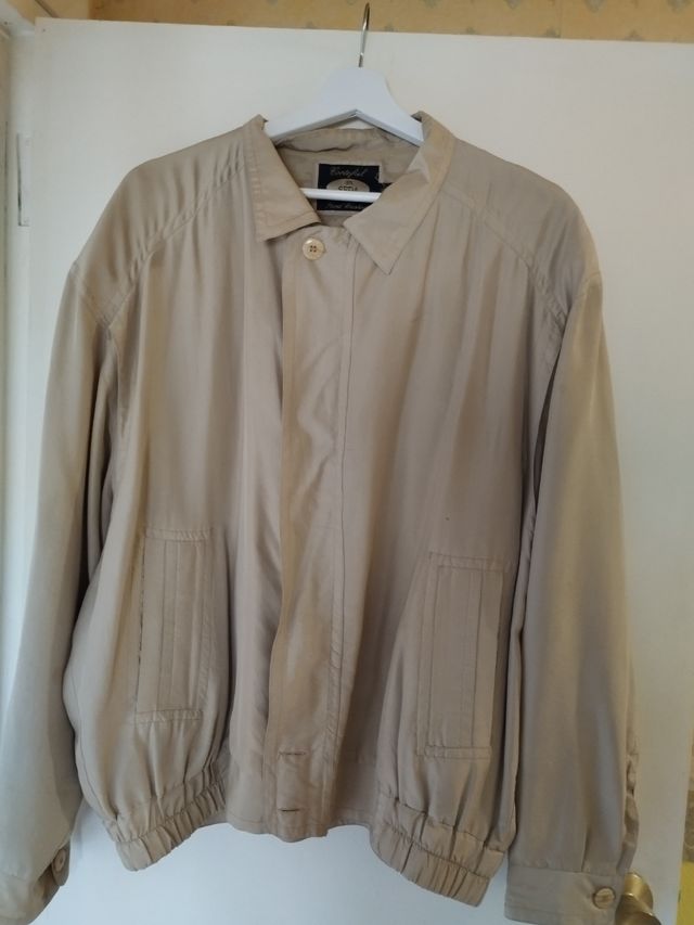 Cazadora seda Cortifel beige - Talla L
