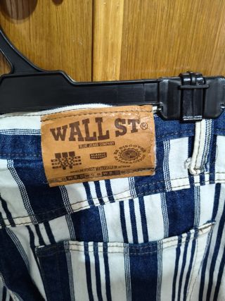Pantalones Wall Street rayas azules y blancas