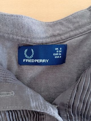 Camisa Fred Perry gris - Talla 4