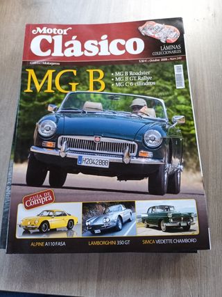 Revista motor clásico MG B Alpine, Lamborguini