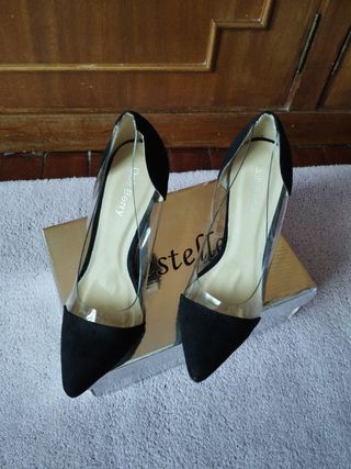 Tacones Bellezza negros -talla 38