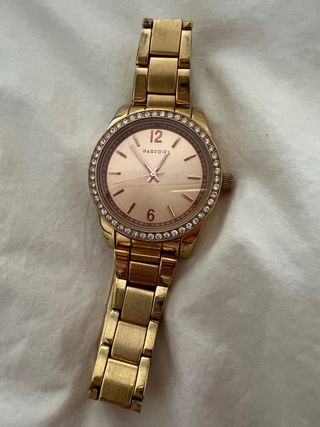 Reloj Parfois dorado-rosa, y gratis regalo jersey