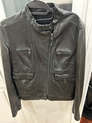 Cazadora piel Massimo dutti talla L