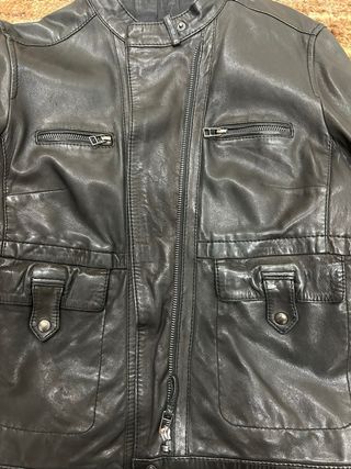 Cazadora piel Massimo dutti talla L