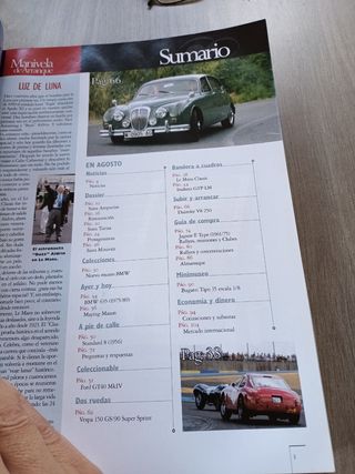 Revista motor clásico Siata, Vespa, Jaguar, BMW
