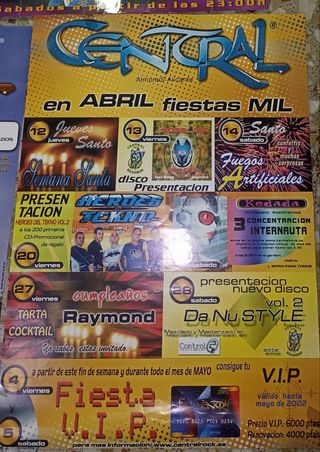 3 Pósters Central Rock Alicante