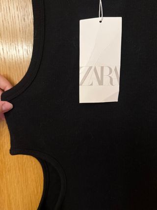 Vestido negro Zara - Talla S