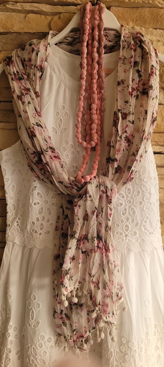 Vestido blanco encaje midi talla 38