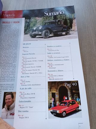 Revista motor clásico Porsche, talbot samba,