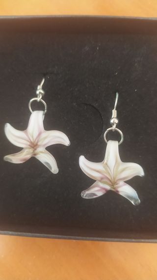 Collar y pendientes | Estrella cristal Murano