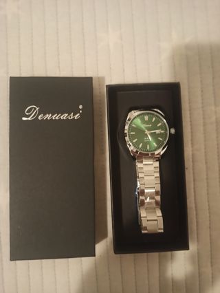 Reloj Dornase verde y plata