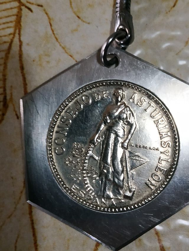 Portachiavi Moneda da 2 Pesetas 1937