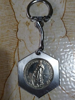 Llavero Moneda 2 Pesetas 1937
