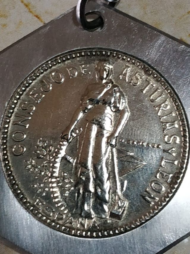 Portachiavi Moneda da 2 Pesetas 1937