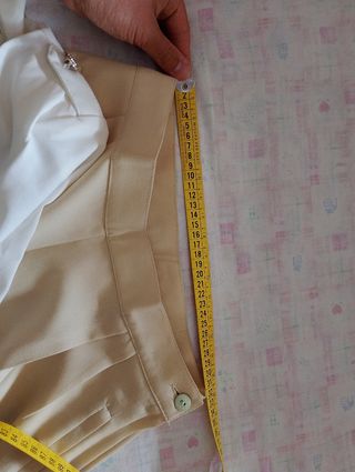 Completo elegante donna: pantaloni beige & top+gon