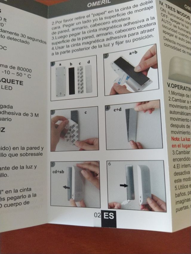 Luz nocturna con sensor