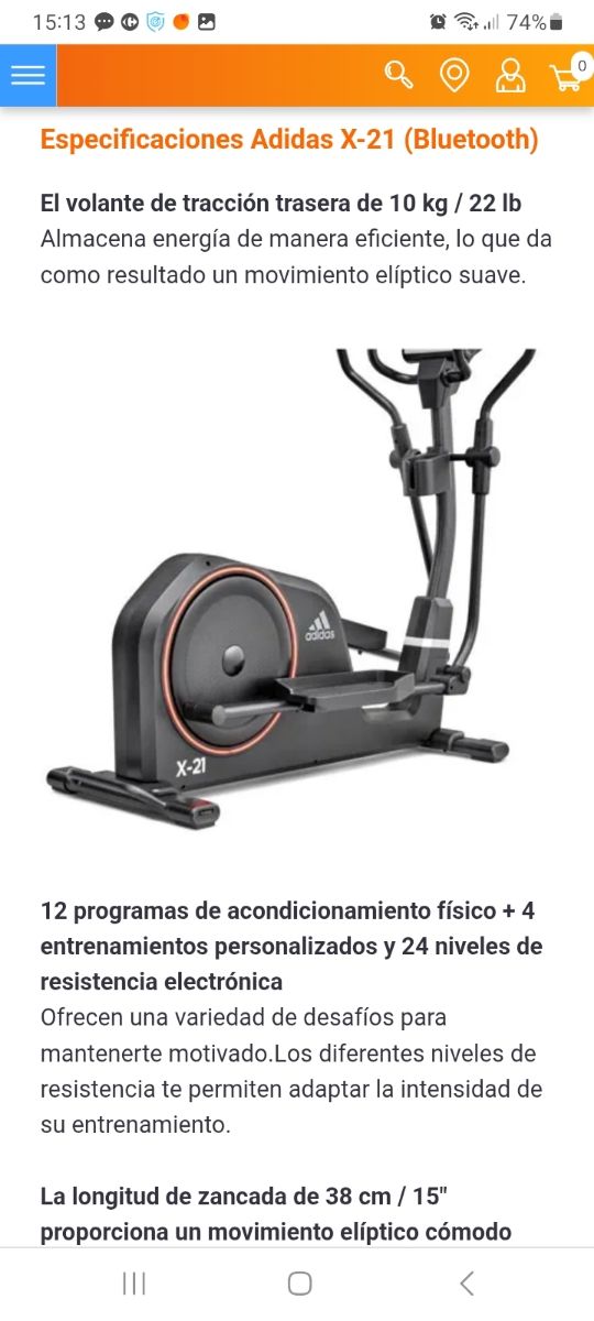 Elíptica Adidas X-21 Cross Trainer