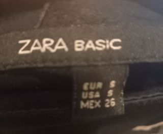 Falda negra bordada - Talla S