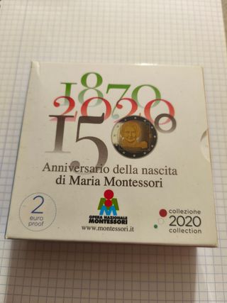 2 euros Proof Italia 2020 Montessori