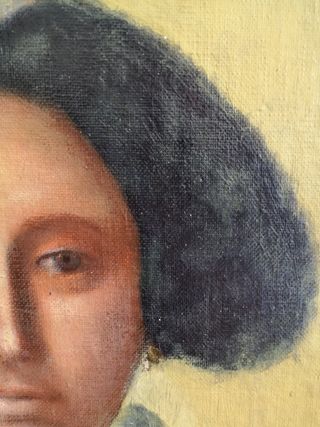 Retrato al óleo: personaje antiguo