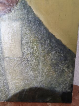 Retrato al óleo: personaje antiguo