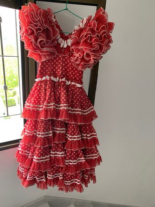 Traje de gitana de niña nuevo
