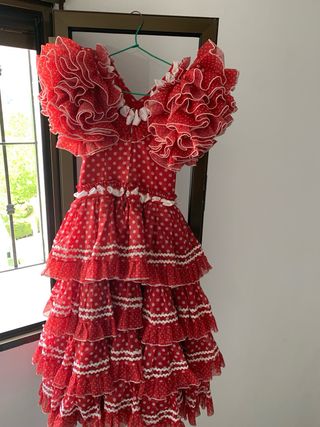Traje de gitana de niña nuevo