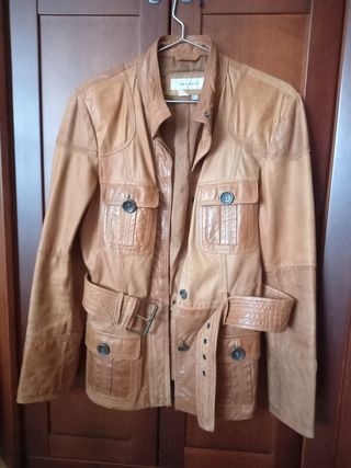 Chaqueta piel mujer vintage