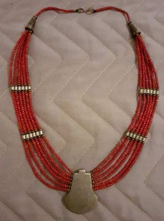 Girocollo in argento indiano e pietre