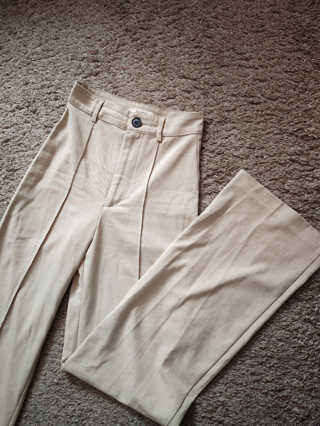 Pantalón de vestir traje beige