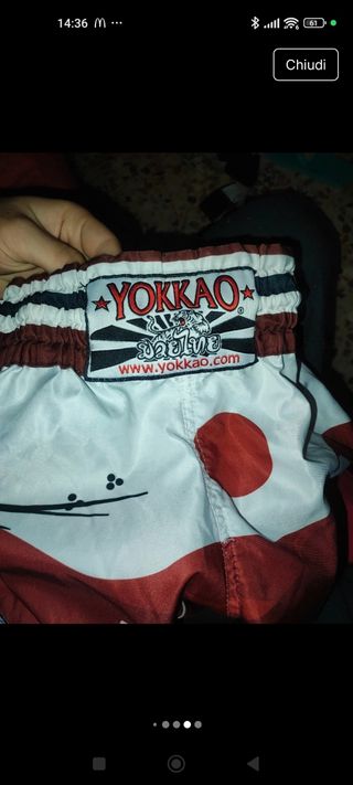 Pantaloncini Muay Thai Yokkao taglia xs