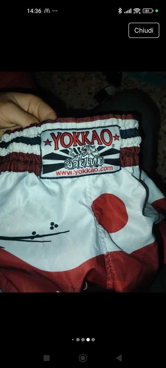 Pantaloncini Muay Thai Yokkao taglia xs