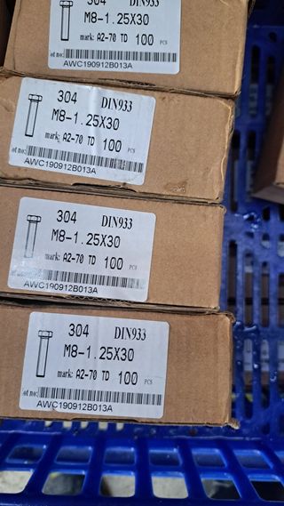 Tornillos de inoxidable  m8