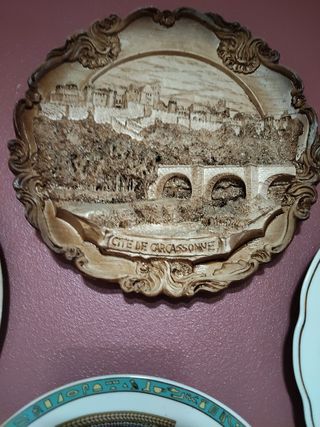 Platos recuerdos de ciudades