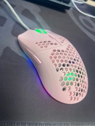 Ratón gaming rosa