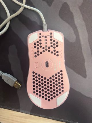 Ratón gaming rosa