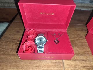 Reloj Skyline mujer, azul y plata