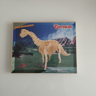 2 Puzzle 3D Dinosauri in Legno