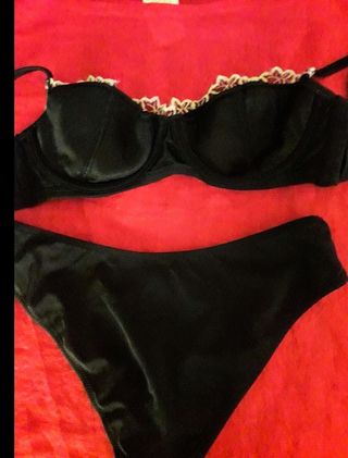 Bikini nero tg.3 pizzo