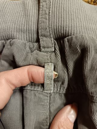 Pantaloni Corduroy Grigio Bambina