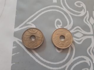 Monedas 25 pesetas Barcelona 92