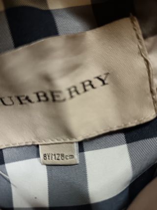 Giacca spolverino Burberry bambina