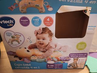 Cojín desarrollo bebé texturas y sonidos
