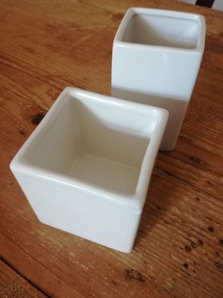 2 Vasi Ceramica Bianchi