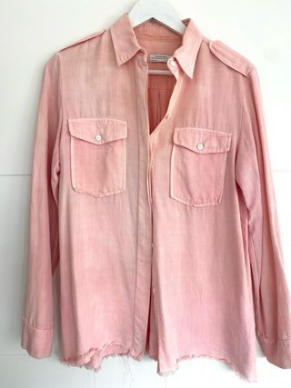 Camisa Zara rosa - Talla M