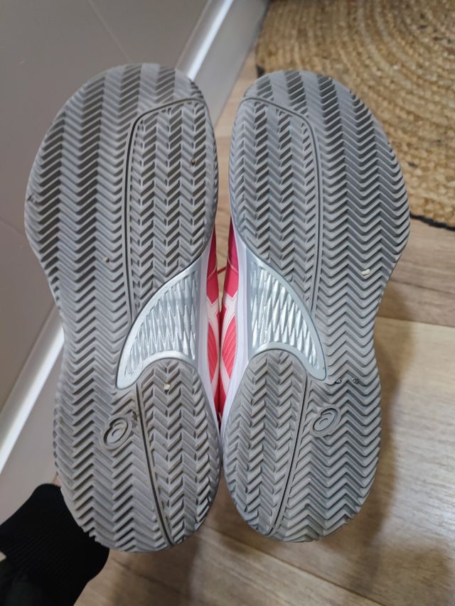 Zapatillas Asics pádel rosa mujer