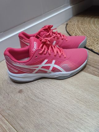 Zapatillas Asics pádel rosa mujer