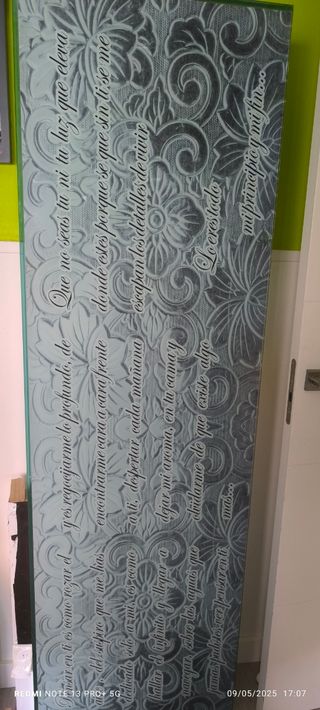 Mueble cristal con letra marta quintero y suyo