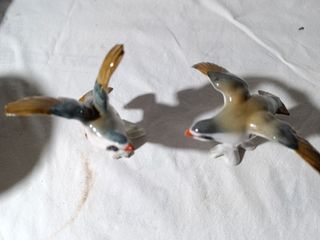 PAREJA DE PERDICES CERAMICA VIDRIADA